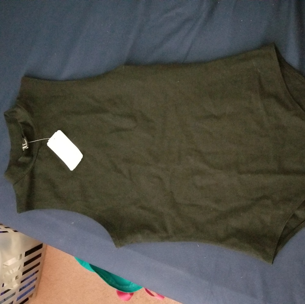 Mock neck body suit